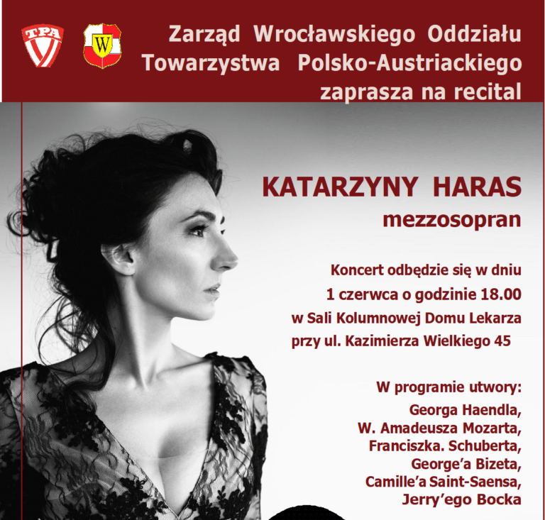 Zapraszamy na recital Katarzyny Haras