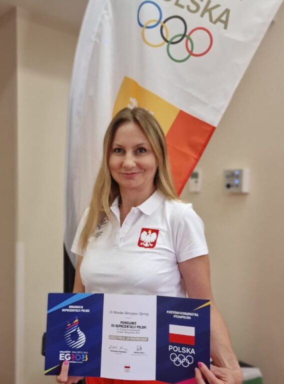 Dr Monika Skrzypiec-Spring  lekarz reprezentacji Polski na Igrzyska Europejskie