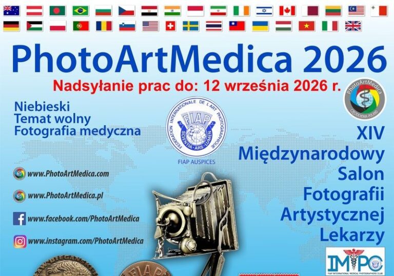 XIV Międzynarodowy Salon Fotografii Artystycznej Lekarzy PhotoArtMedica 2026